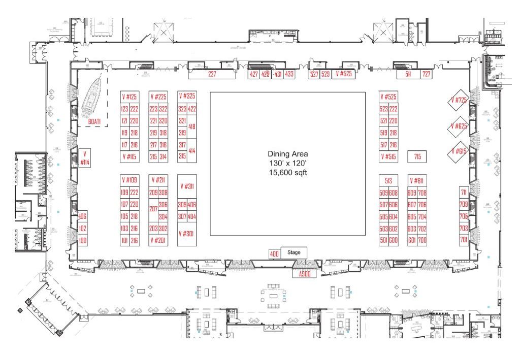 Exhibition Hall Floor Plan & Booth Assignments