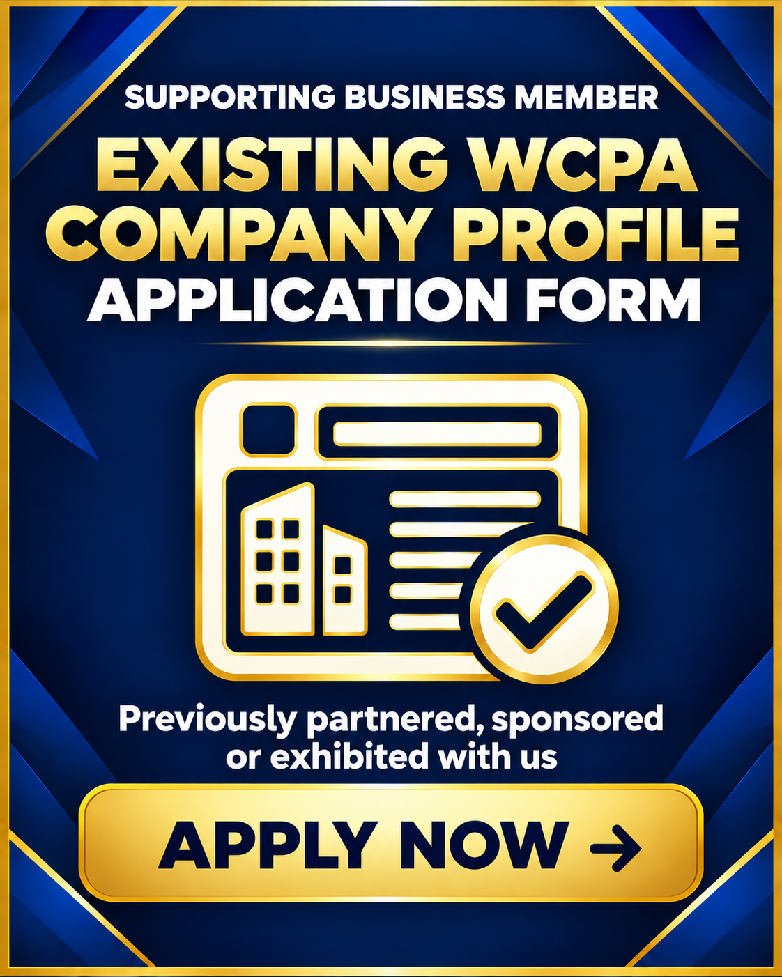 Existing WCPA Company Profile — Supporting Business Member Application