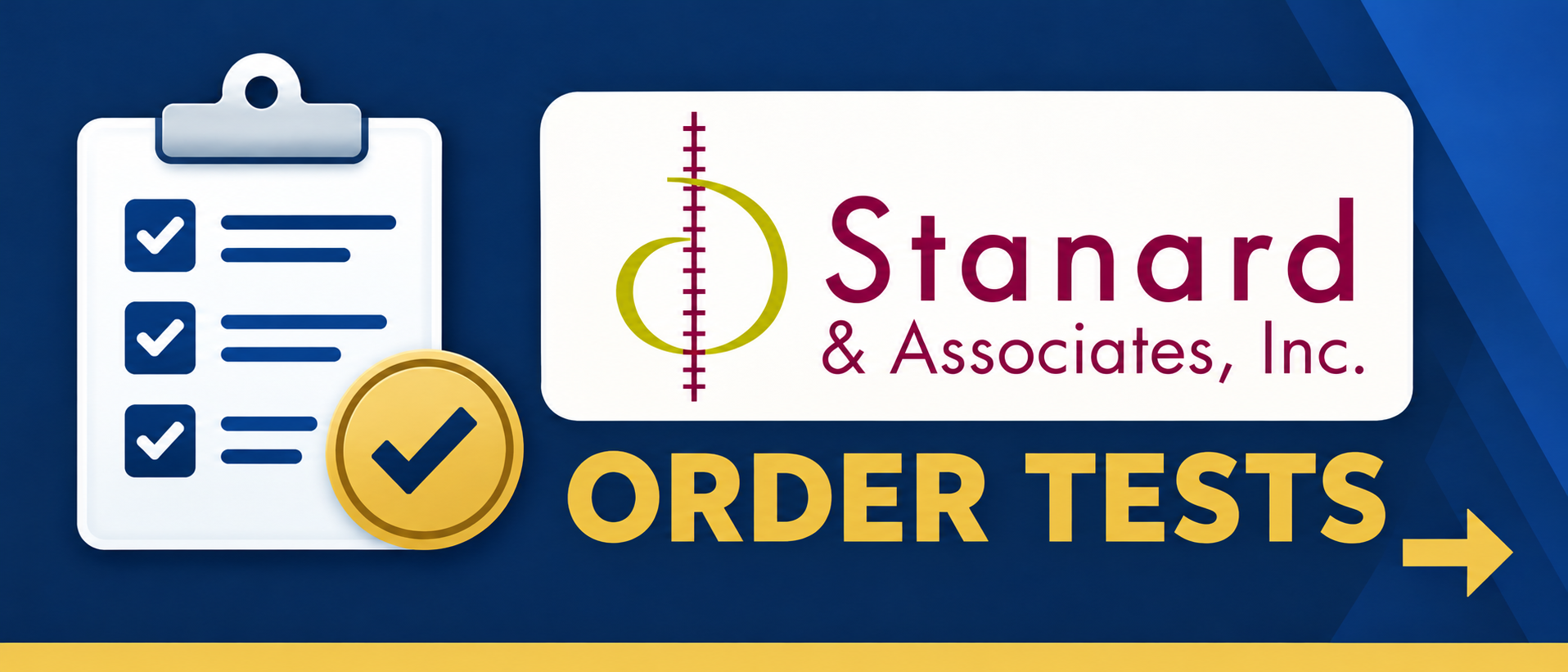 Stanard and Associates — Order Tests
